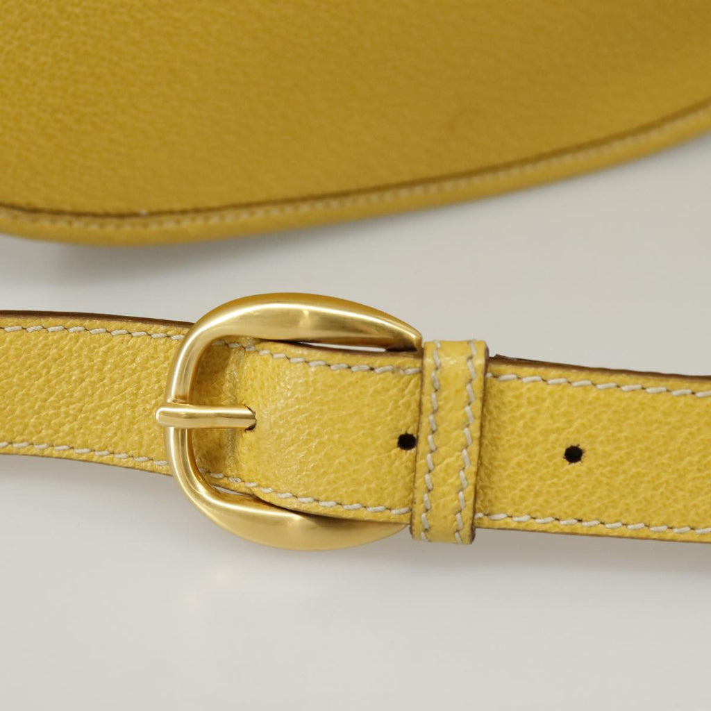 GUCCI Shoulder Bag Suede Leather Yellow Gold 003-2113-0034 ar12947
