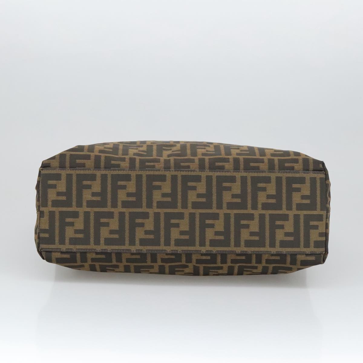 FENDI Zucca Canvas Tote Bag Brown Black ar12958