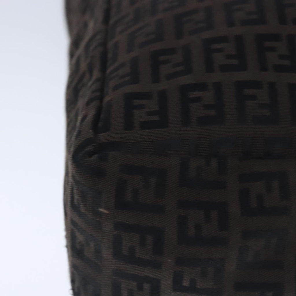 FENDI Zucchino Canvas Tote Bag Brown ar12959