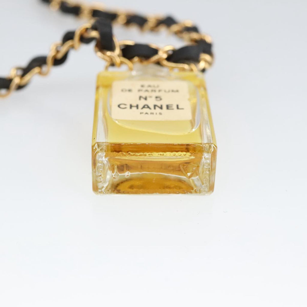 CHANEL Perfume Necklace metal Gold CC ar12966