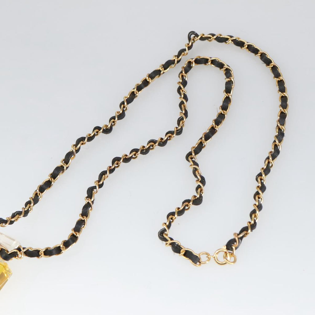 CHANEL Perfume Necklace metal Gold CC ar12966