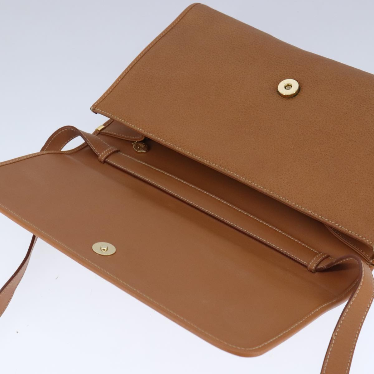 GUCCI Shoulder Bag Leather Beige Gold 004 115 0289 ar13010