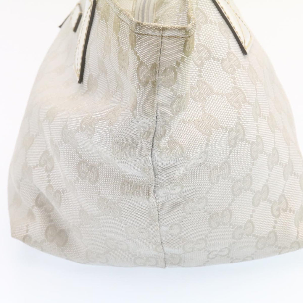 GUCCI Sherry Line GG Canvas Tote Bag Silver Blue ar4426