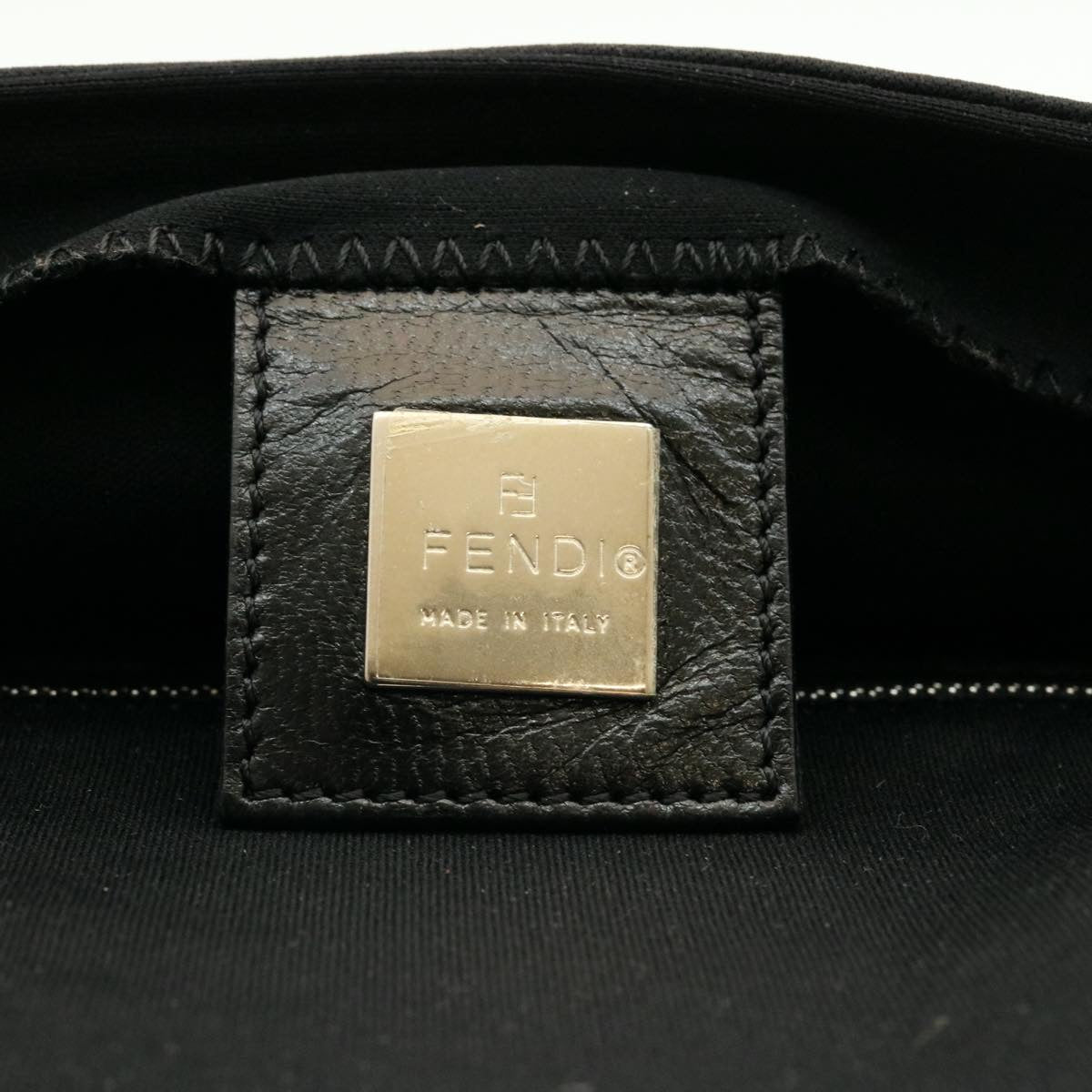 FENDI Shoulder Bag Nylon Black ar4731