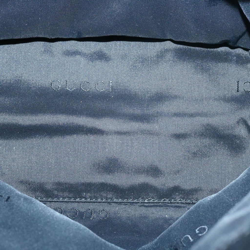 GUCCI GG Canvas Hand Bag Canvas Black ar5214