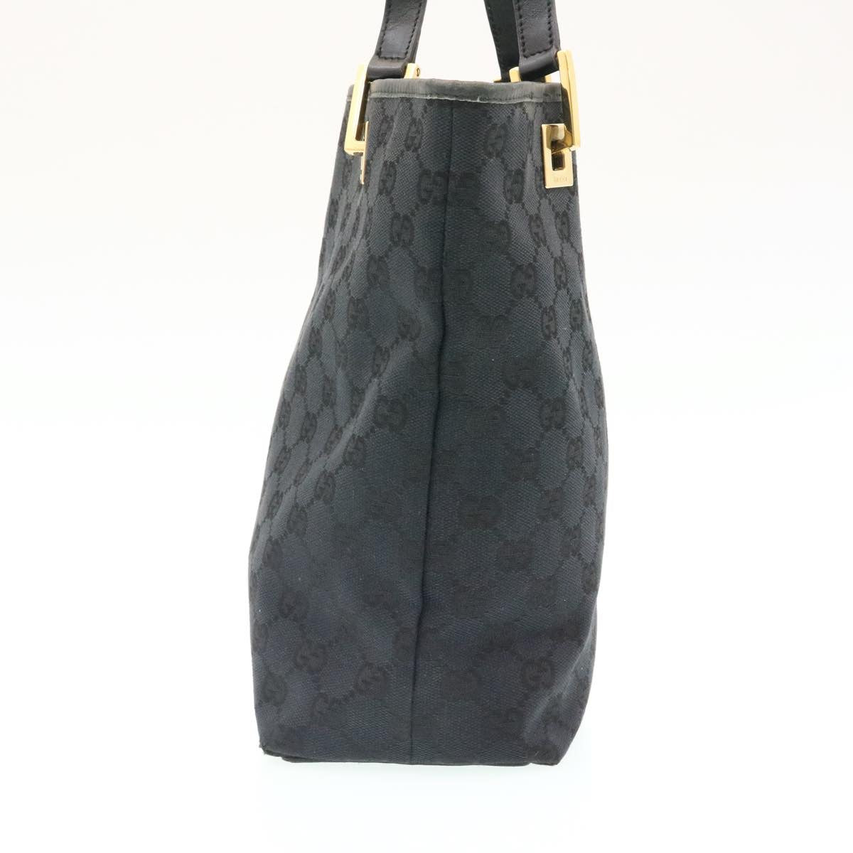 GUCCI GG Canvas Hand Bag Canvas Black ar5214