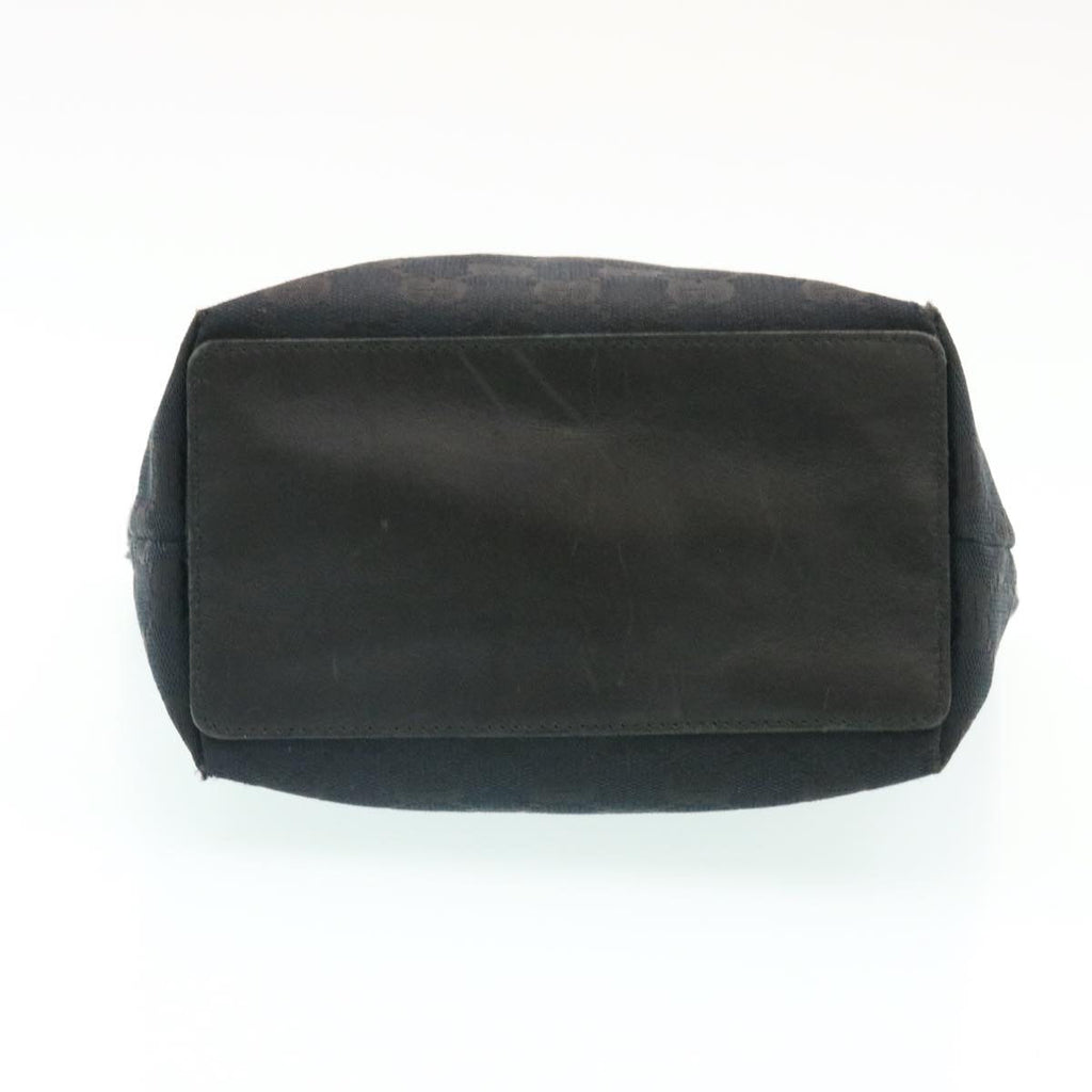 GUCCI GG Canvas Hand Bag Canvas Black ar5214
