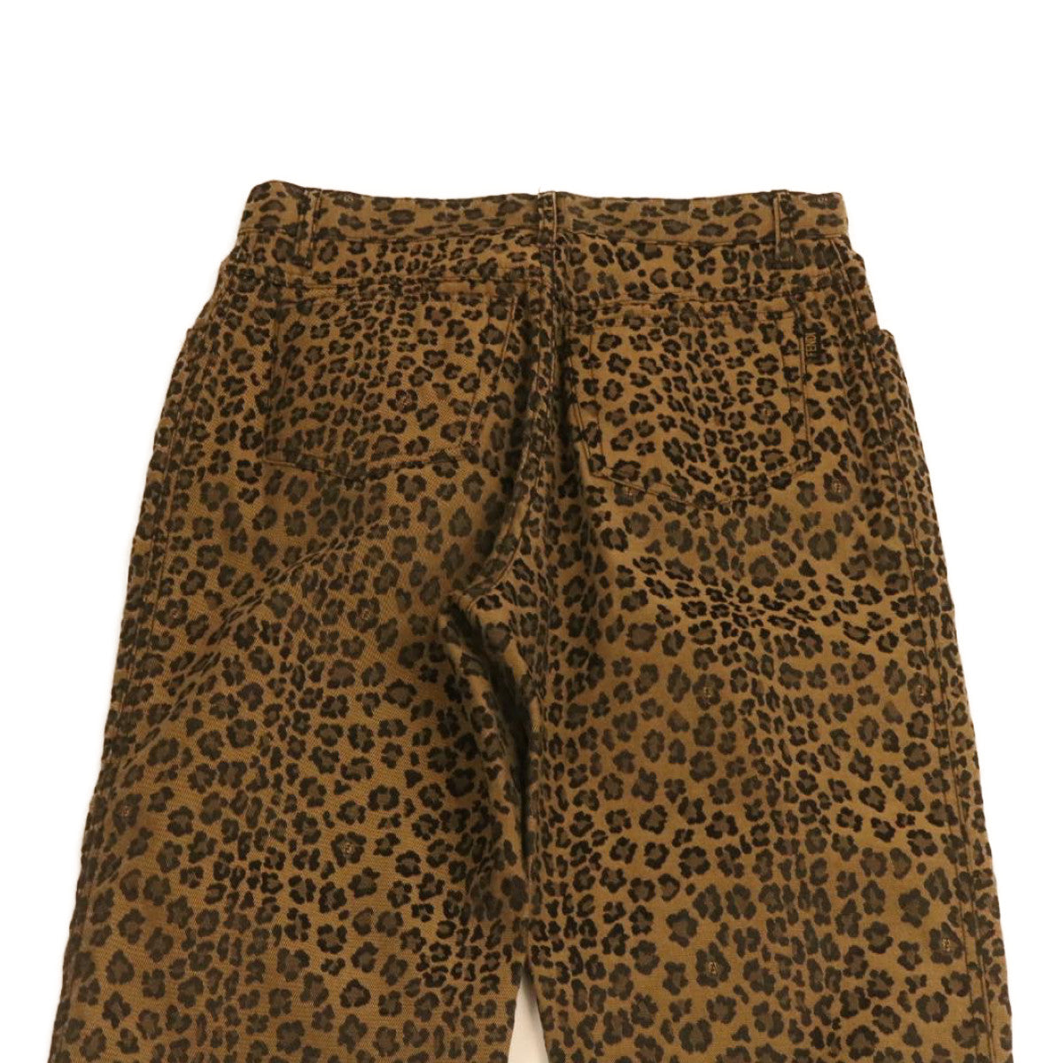FENDI Leopard Pattern Pants Brown ar5303