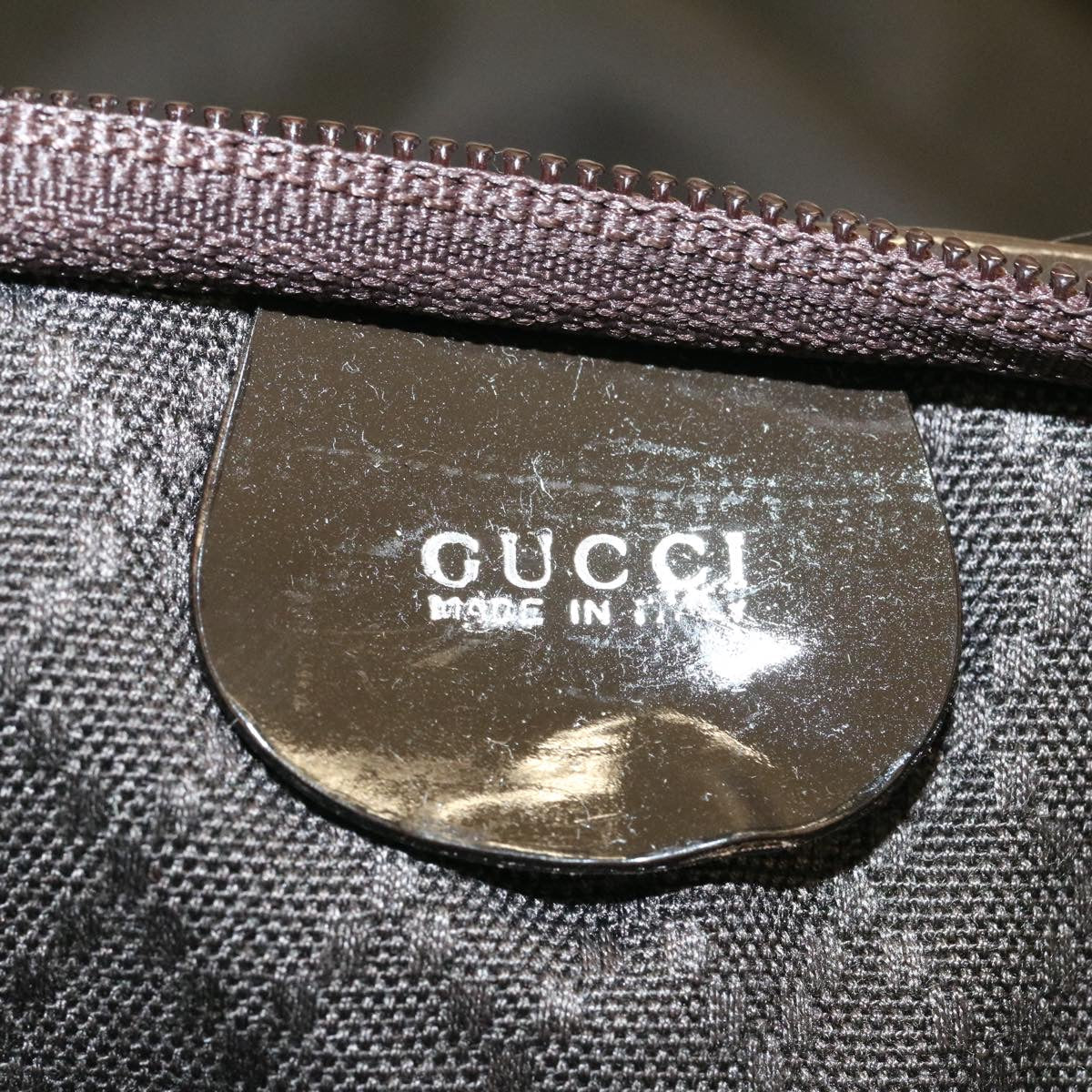 GUCCI Diamante Garment Cover Nylon Dark Brown ar5309