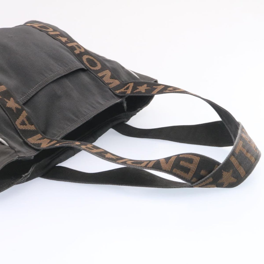FENDI Shoulder Bag Canvas 2Set Black Brown ar5459