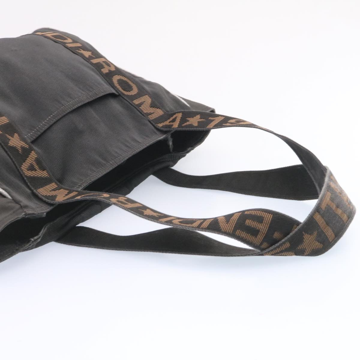 FENDI Shoulder Bag Canvas 2Set Black Brown ar5459