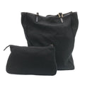 FENDI Pouch Hand Bag Nylon 2Set Black ar5688