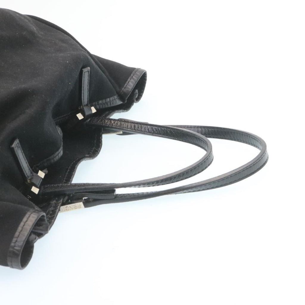 FENDI Pouch Hand Bag Nylon 2Set Black ar5688