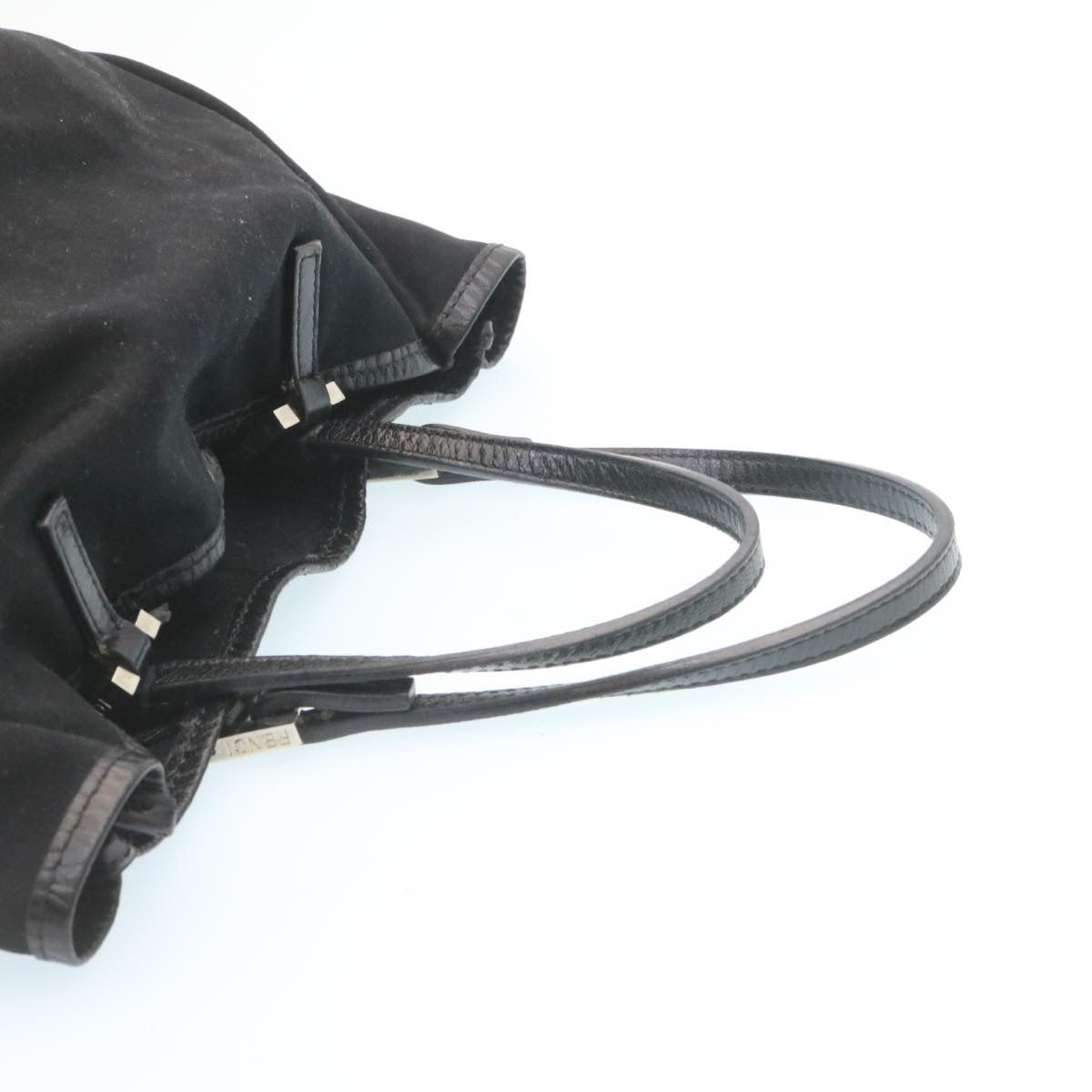 FENDI Pouch Hand Bag Nylon 2Set Black ar5688