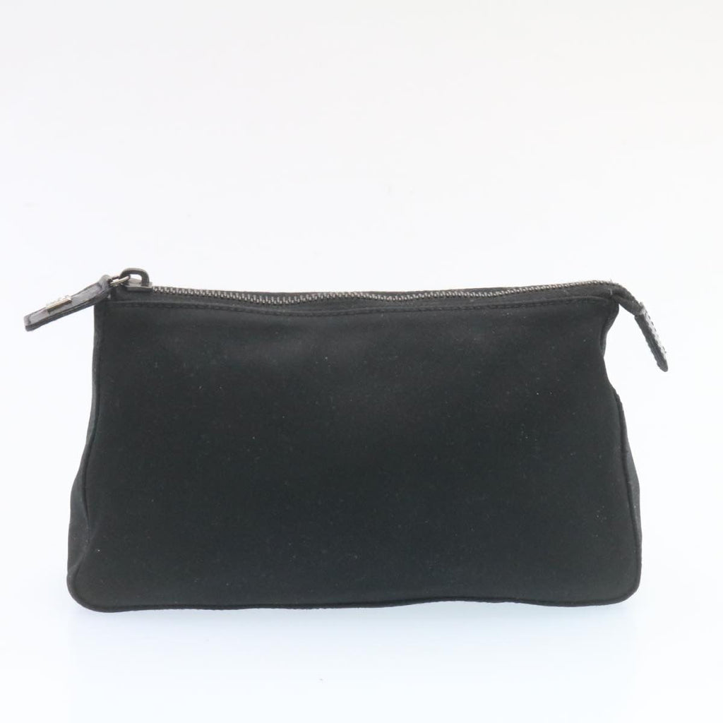 FENDI Pouch Hand Bag Nylon 2Set Black ar5688