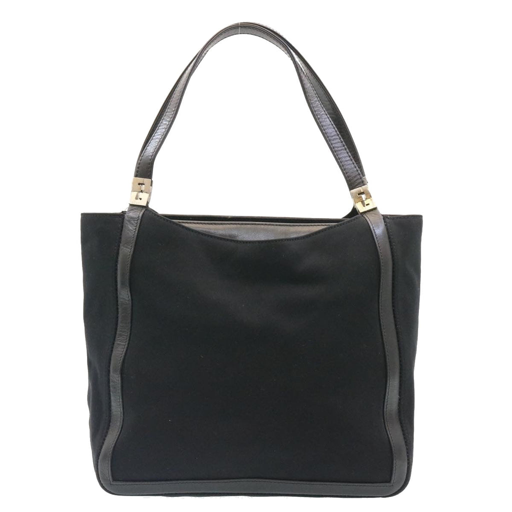 FENDI Hand Bag Nylon Black ar5884