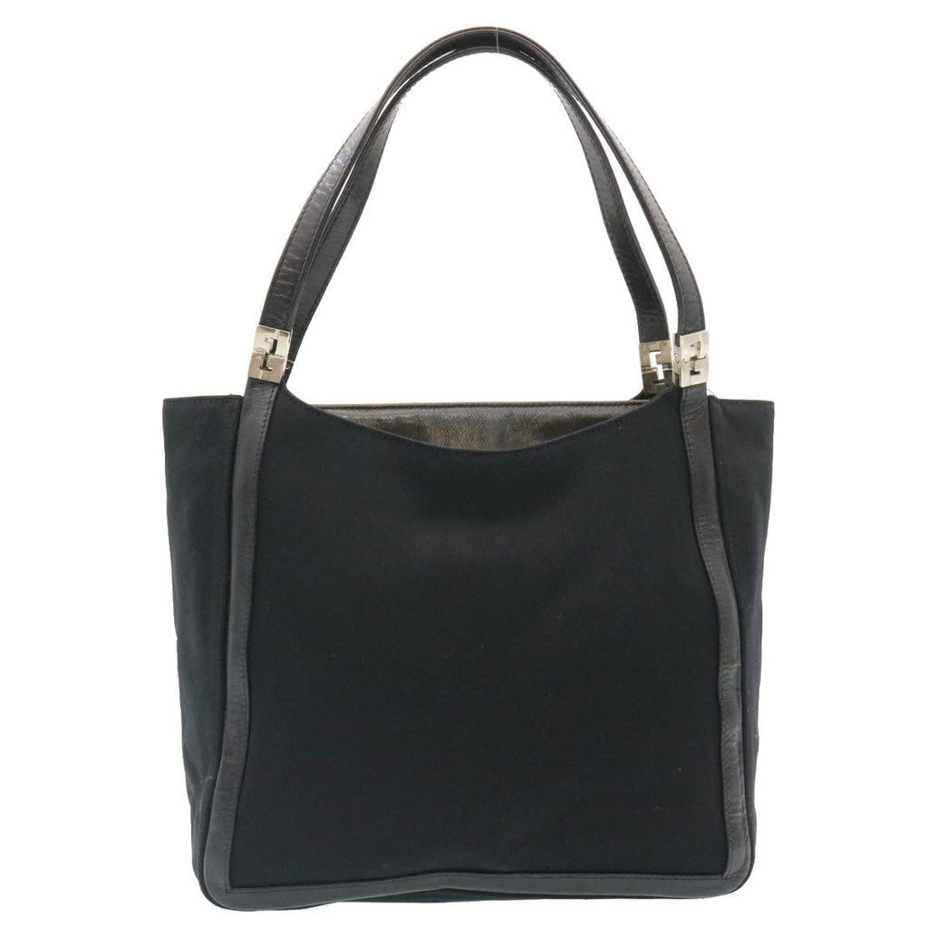 FENDI Hand Bag Nylon Black ar5884