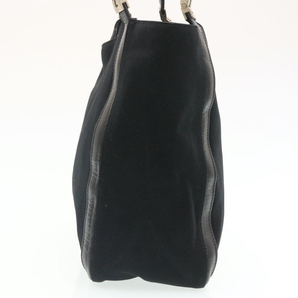 FENDI Hand Bag Nylon Black ar5884