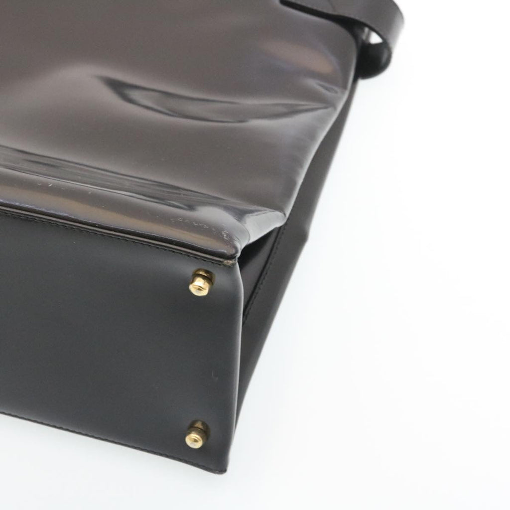 GUCCI Bamboo Tote Bag Leather Black ar6293
