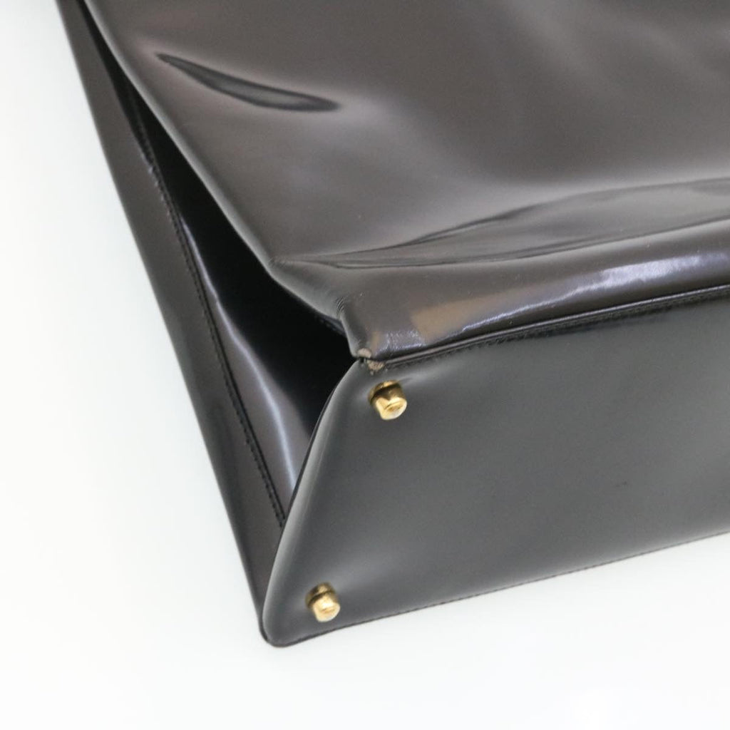 GUCCI Bamboo Tote Bag Leather Black ar6293