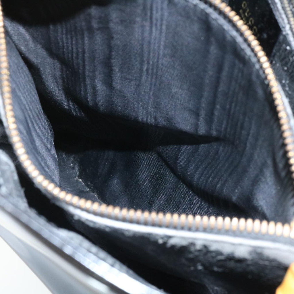 GUCCI Bamboo Tote Bag Leather Black ar6293