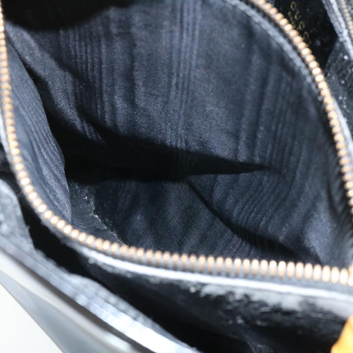 GUCCI Bamboo Tote Bag Leather Black ar6293