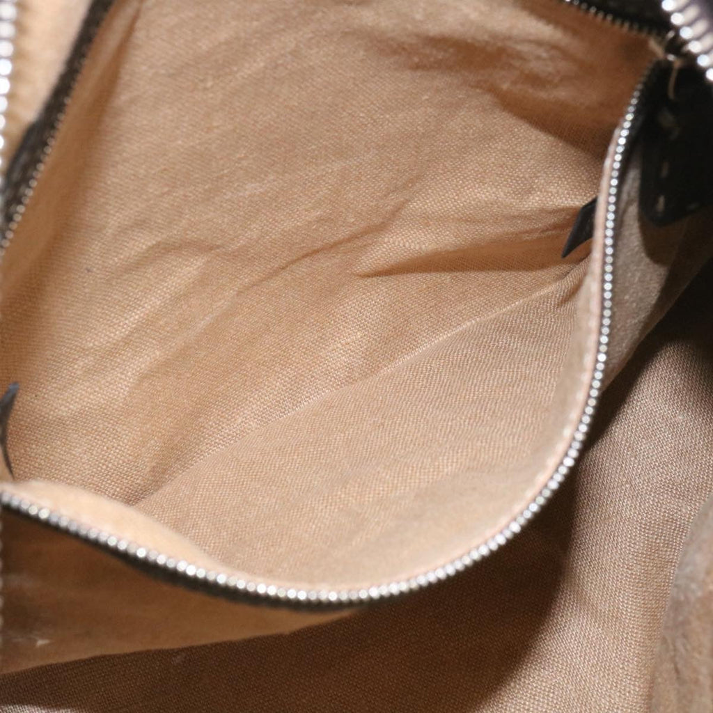FENDI Shoulder Bag Leather Brown ar6319