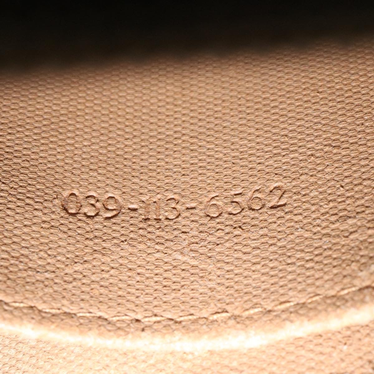 GUCCI GG Canvas Pouch PVC Leather Beige ar6441