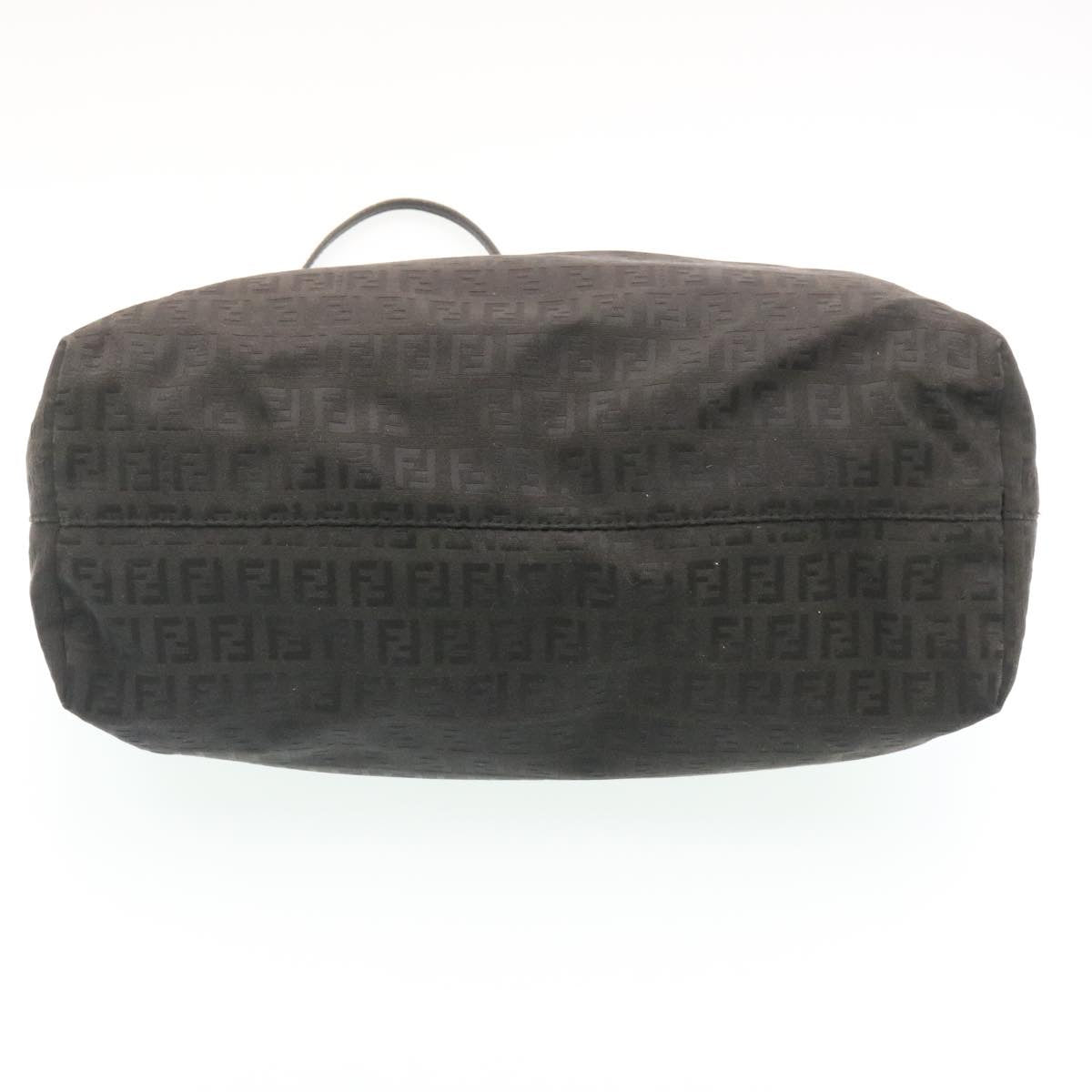 FENDI Zucchino Canvas Tote Bag Black ar6460