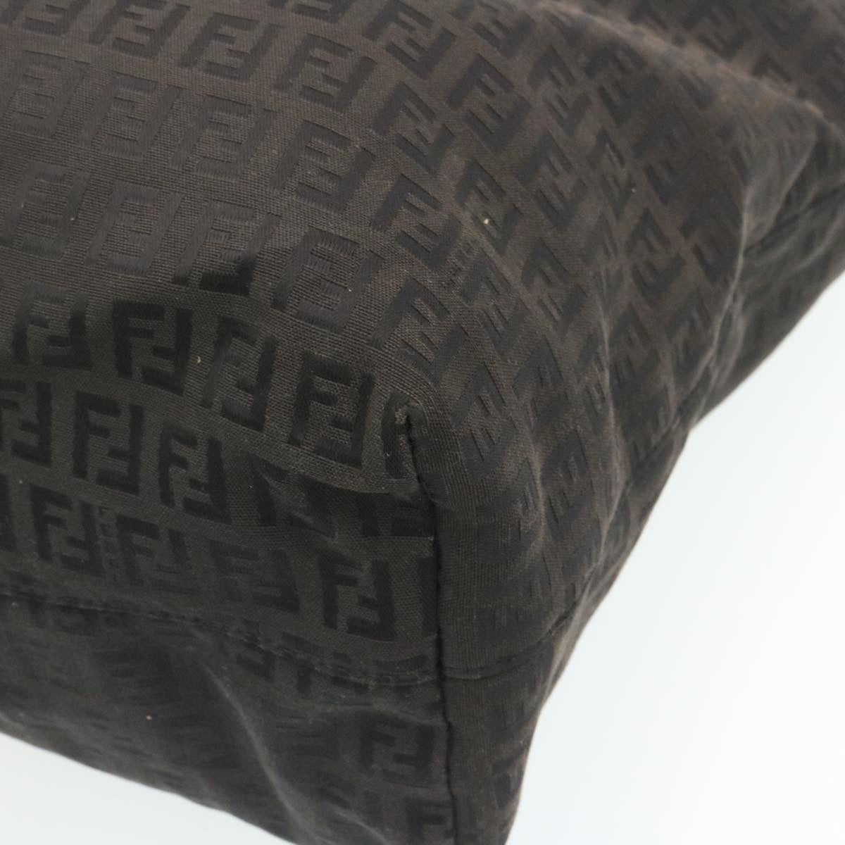 FENDI Zucchino Canvas Tote Bag Black ar6460