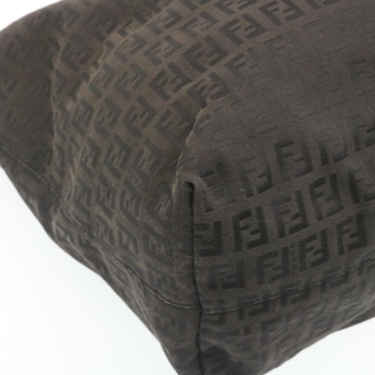 FENDI Zucchino Canvas Tote Bag Black ar6460