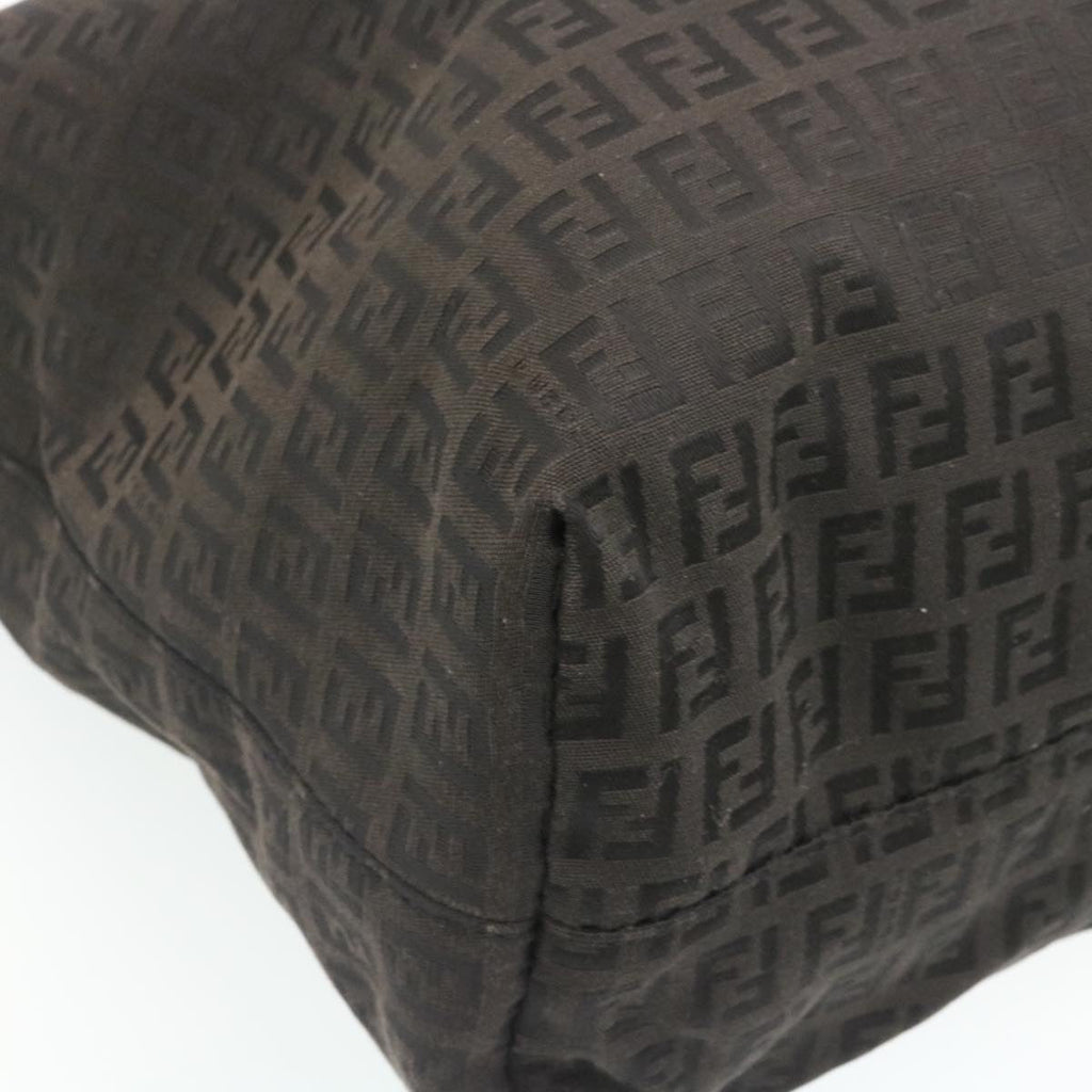 FENDI Zucchino Canvas Tote Bag Black ar6460