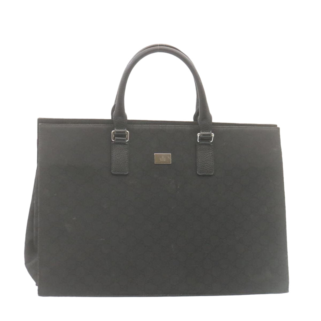 GUCCI GG Canvas Hand Bag Black ar6477