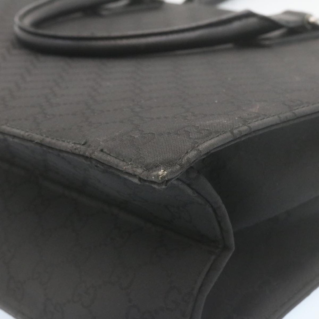 GUCCI GG Canvas Hand Bag Black ar6477