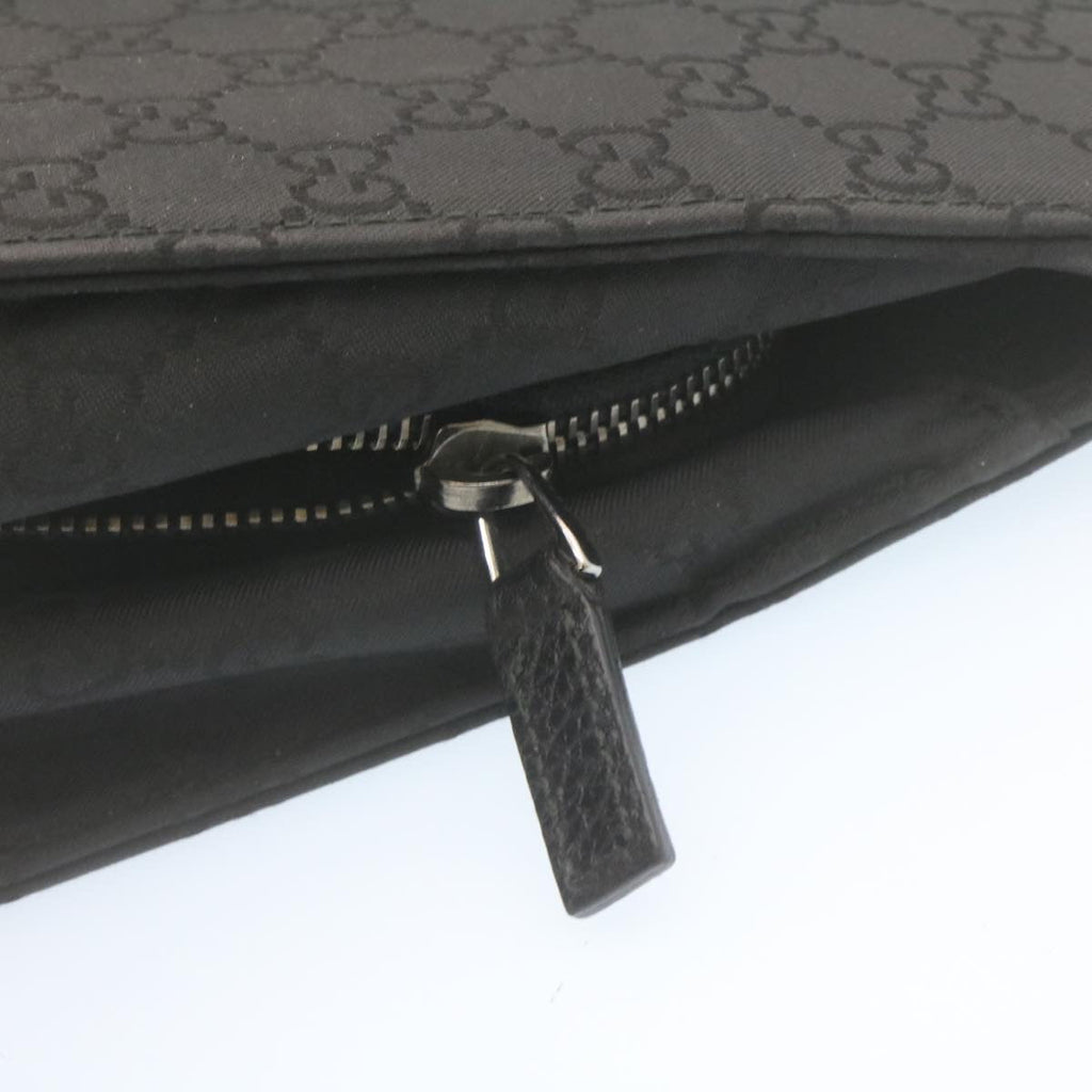 GUCCI GG Canvas Hand Bag Black ar6477