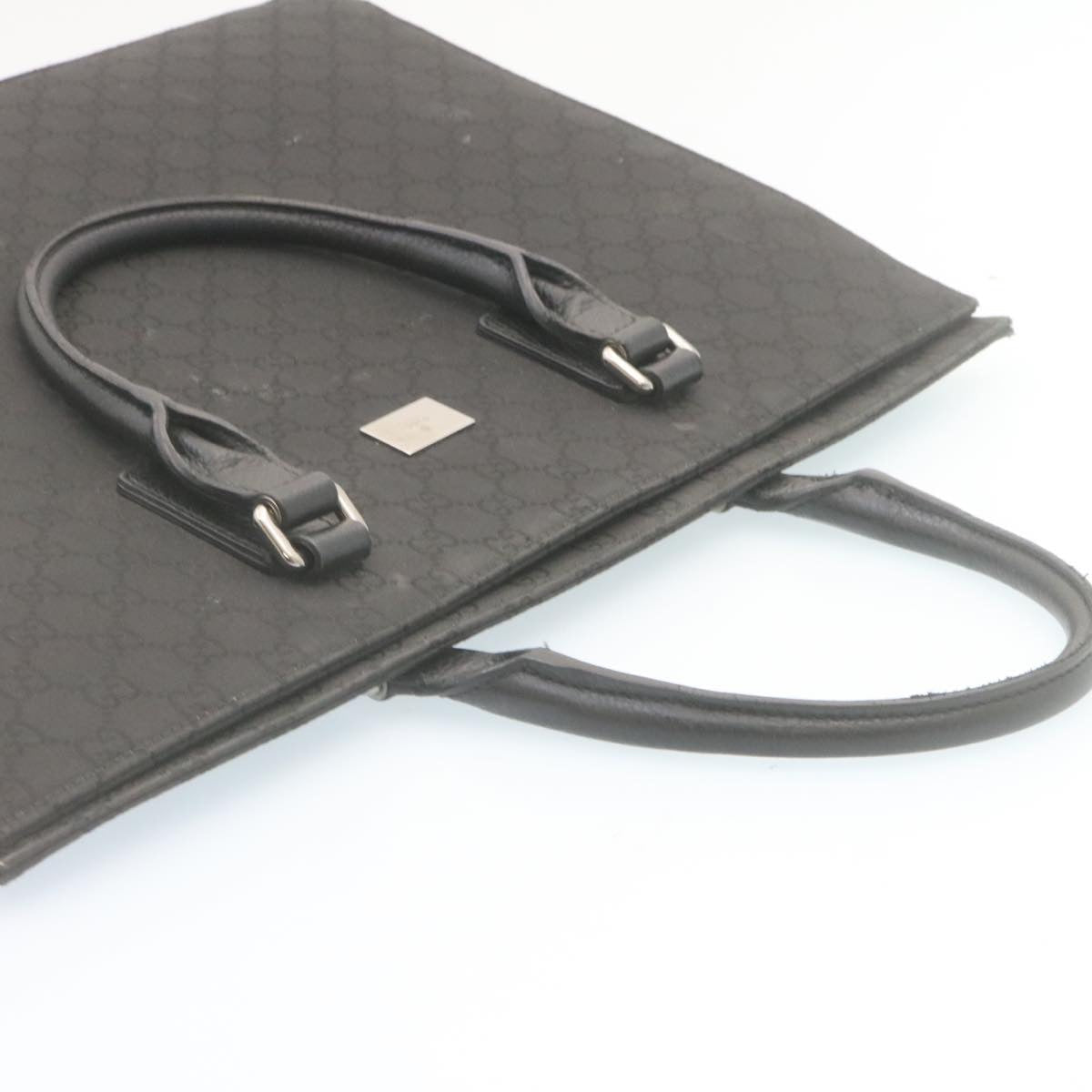 GUCCI GG Canvas Hand Bag Black ar6477