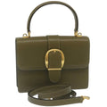 GUCCI Hand Bag Leather 2Way Green ar6613