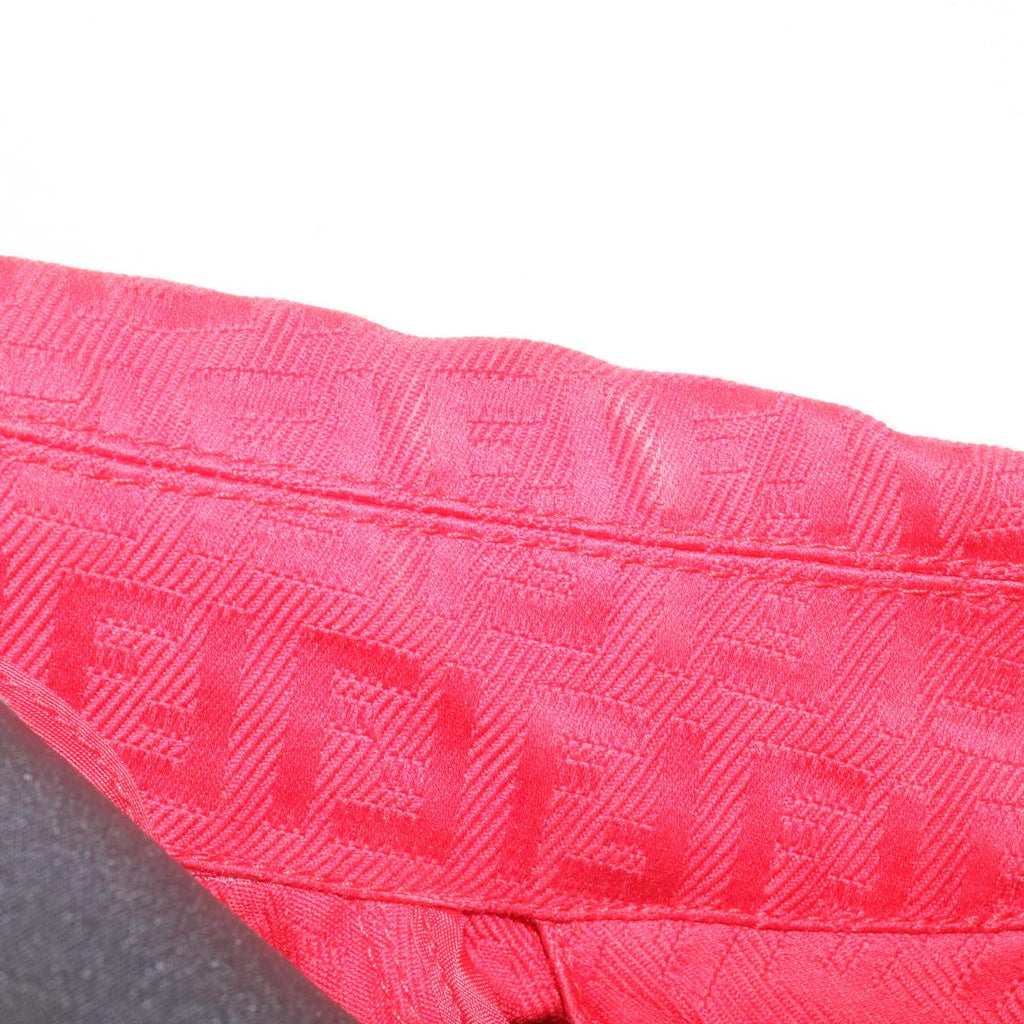 FENDI Zucchino Canvas Long Coat Jacket Red ar6698