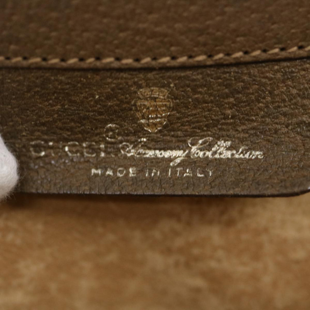 GUCCI Web Sherry Line GG Canvas Shoulder Bag Beige Red Green ar6721