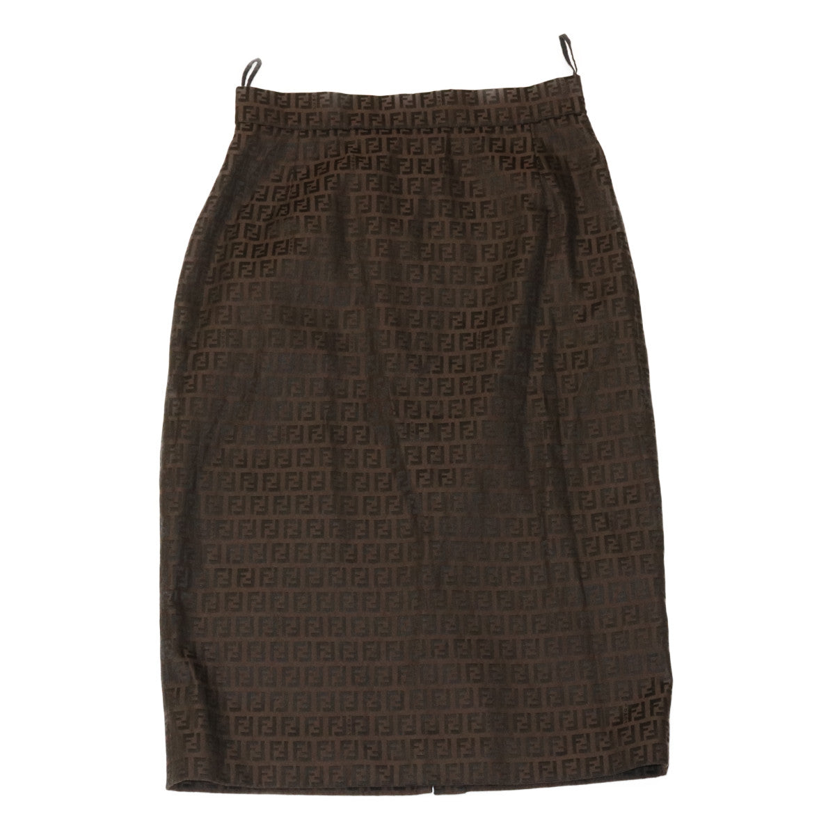 FENDI Zucchino Canvas Skirt Brown ar6747