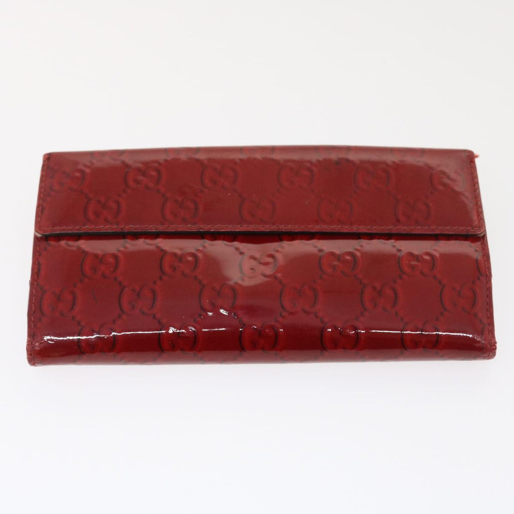 GUCCI GG Canvas Long Wallet Leather 5Set Beige Red black ar6787