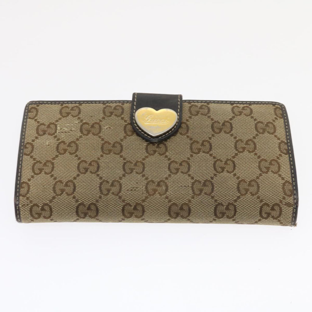 GUCCI GG Canvas Long Wallet Leather 5Set Beige Red black ar6787