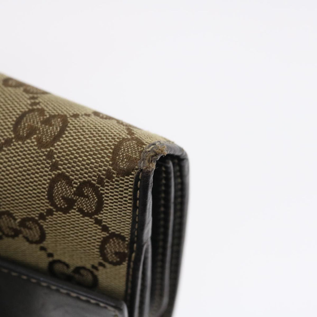 GUCCI GG Canvas Long Wallet Leather 5Set Beige Red black ar6787