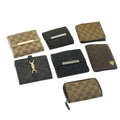 GUCCI GG Canvas Wallet Leather 7Set Beige Black ar6790