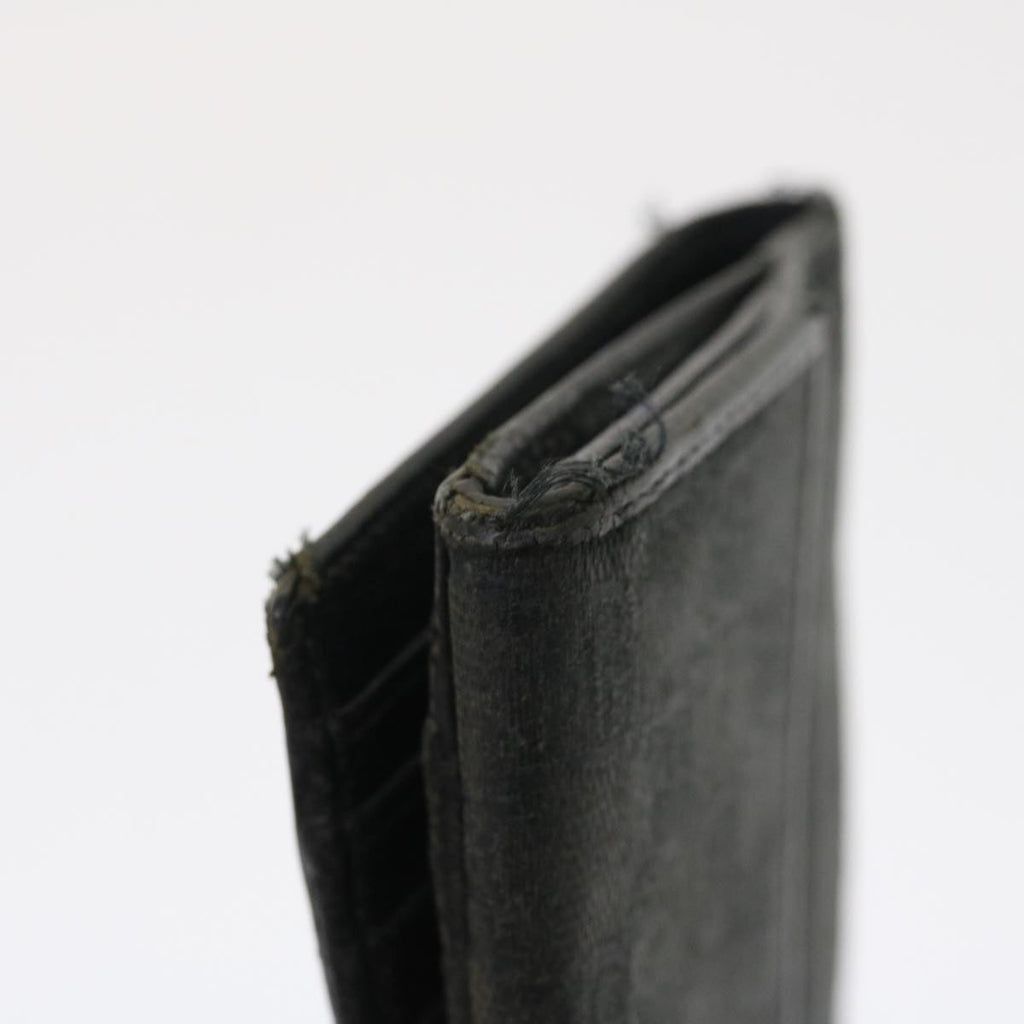 GUCCI GG Canvas Wallet Leather 7Set Beige Black ar6790