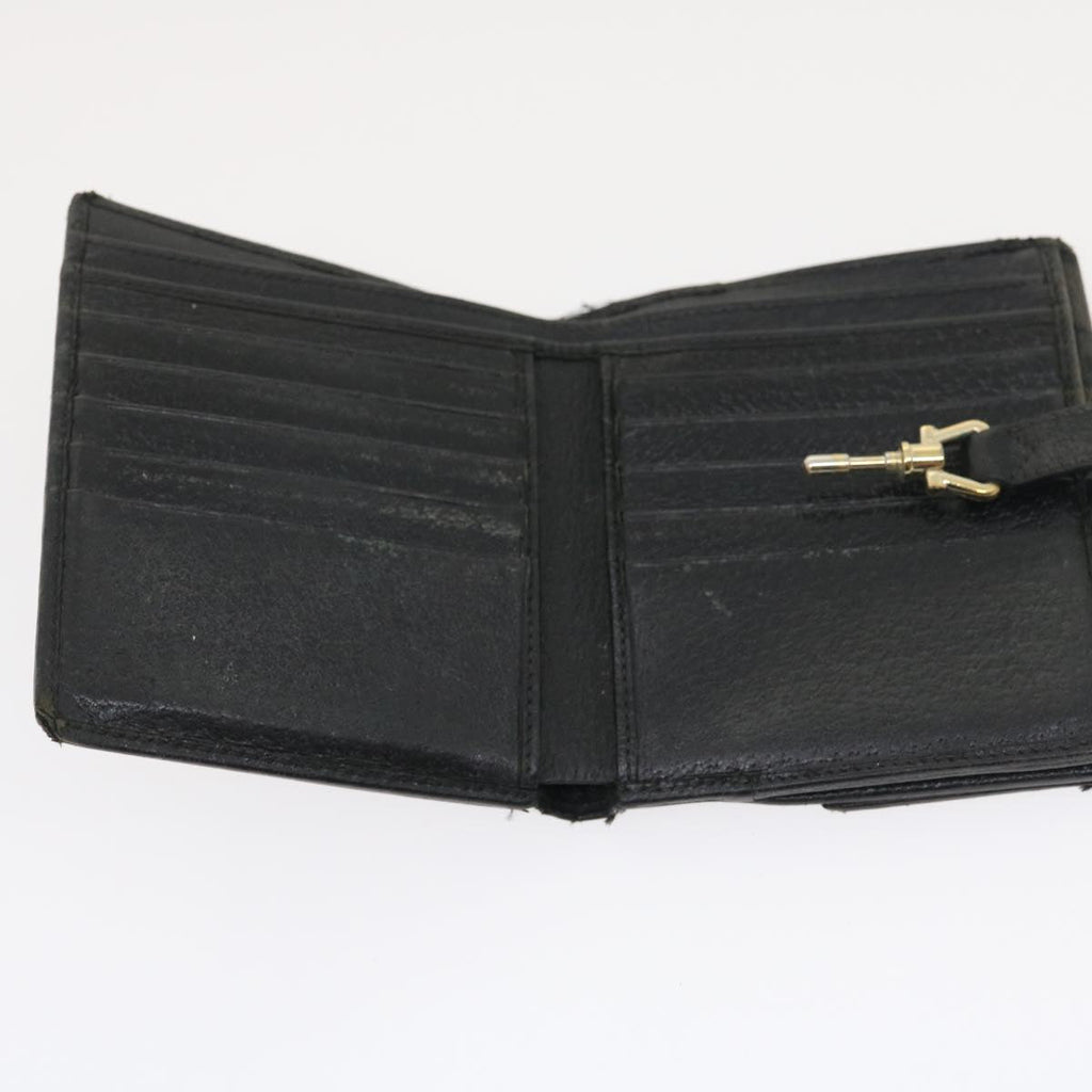 GUCCI GG Canvas Wallet Leather 7Set Beige Black ar6790