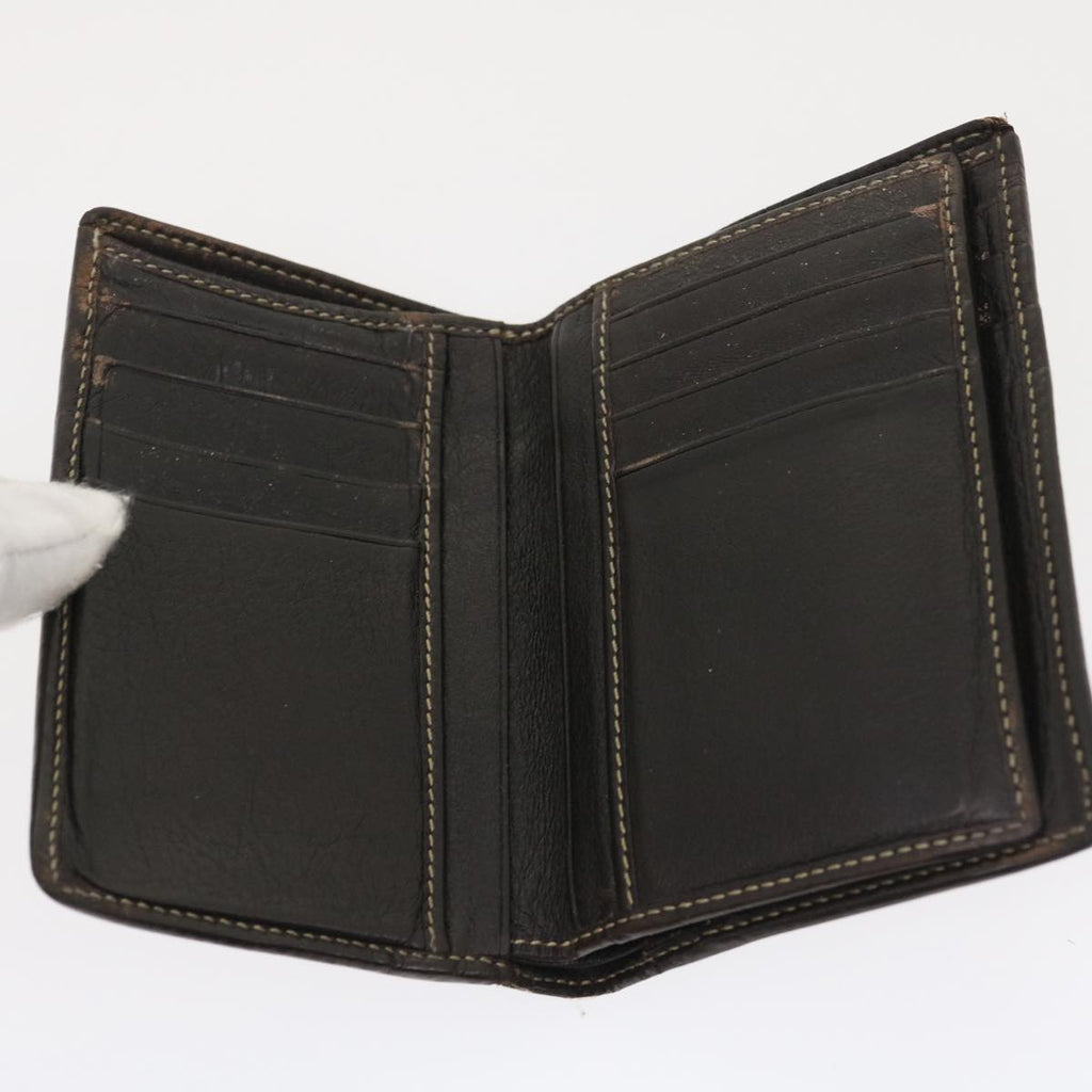 GUCCI GG Canvas Wallet Leather 7Set Beige Black ar6790