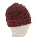 FENDI Beanie Watch Cap knitted Wool Brown Red ar6833