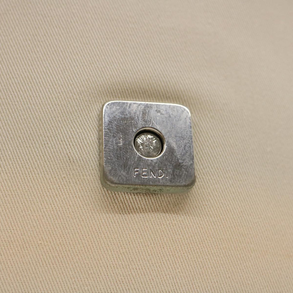 FENDI Shoulder Bag Pouch Canvas Beige ar6924