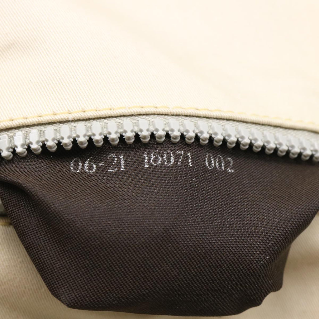FENDI Shoulder Bag Pouch Canvas Beige ar6924